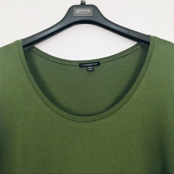 Lane Bryant Lace Embellished Tee Scoop Neck Top - Picture 3 of 7